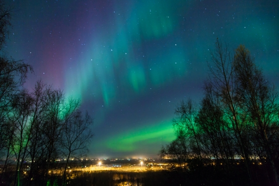 Breathtaking views of the Northern Lights phenomenon. 
